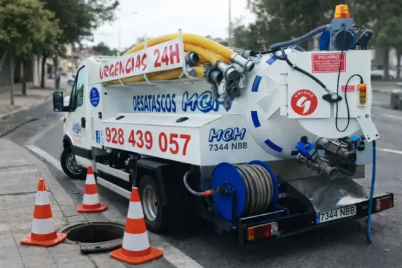 Desatasco urgente en Las Palmas